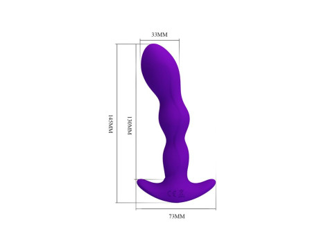 Yale Plug Anal con Vibracion Purpura Yale Plug Anal con Vibracion Purpura