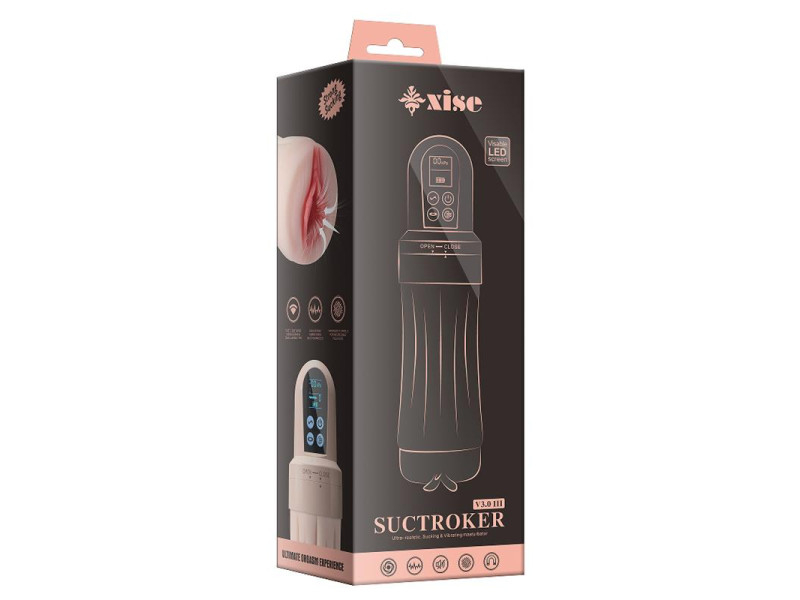 Masturbador con Efecto Succion y Vibracion Suctroker V30 III