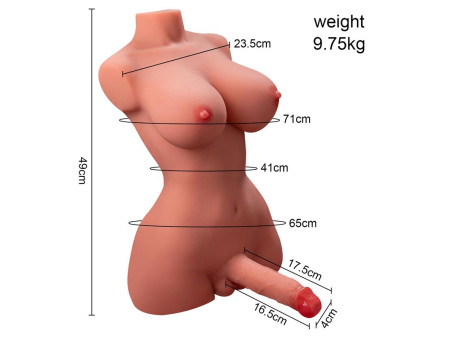 Hermosa Lady Boy Torso con Vibracion y Thrusting 975 kg Hermosa Lady Boy Torso con Vibracion y Thrusting 975 kg