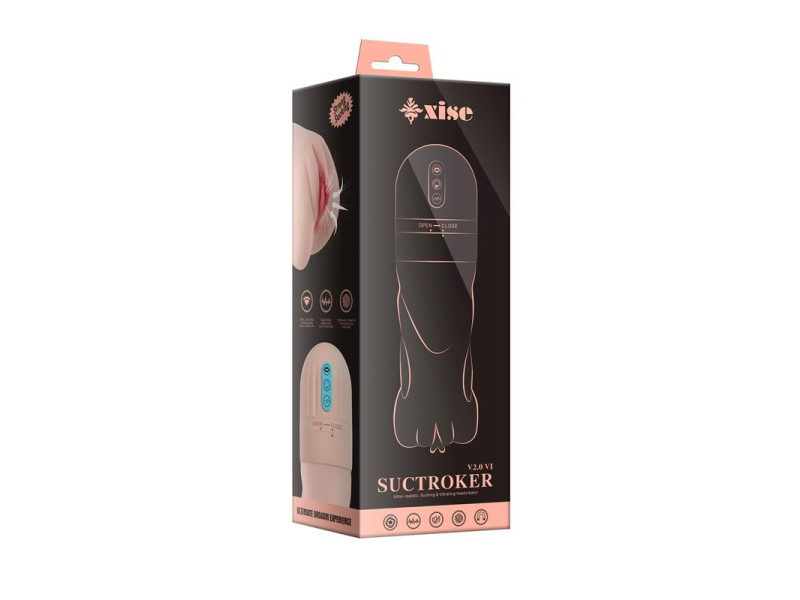 Masturbador con Efecto Succion y Vibracion Suctroker V20 VI
