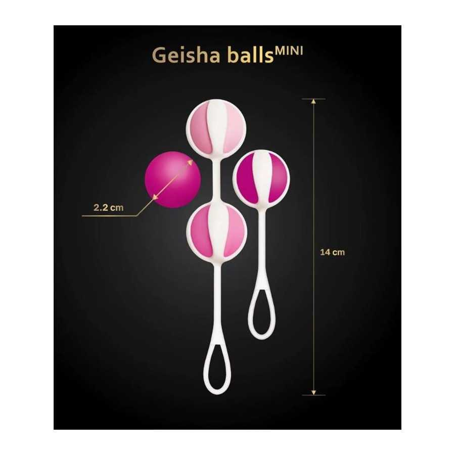 Set 4 Bolas Geisha Balls Mini Raspberry