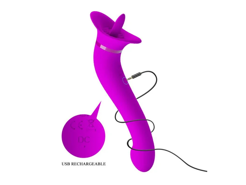 Faust Vibrador con Lengua Estimuladora USB