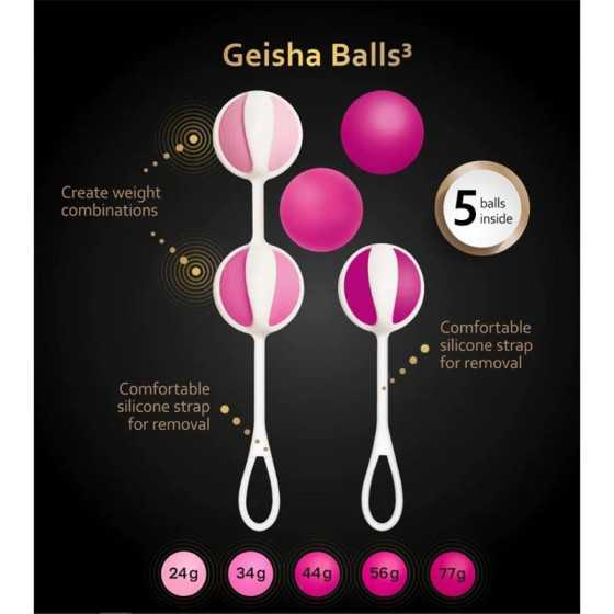 Set de 5 Geisha Balls3 Sugar Pink