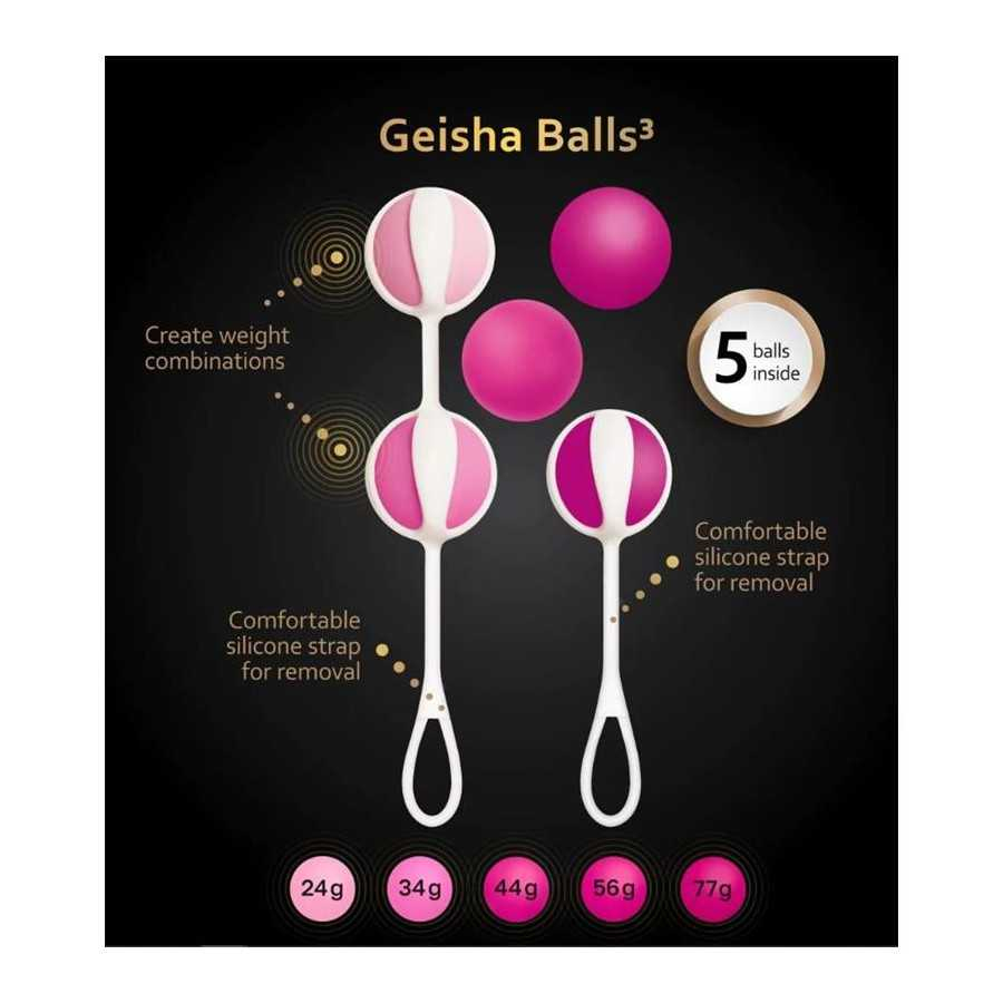 Set de 5 Geisha Balls3 Sugar Pink