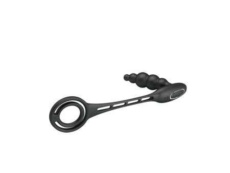 Plug Anal con Anillo para el Pene con Vibracion