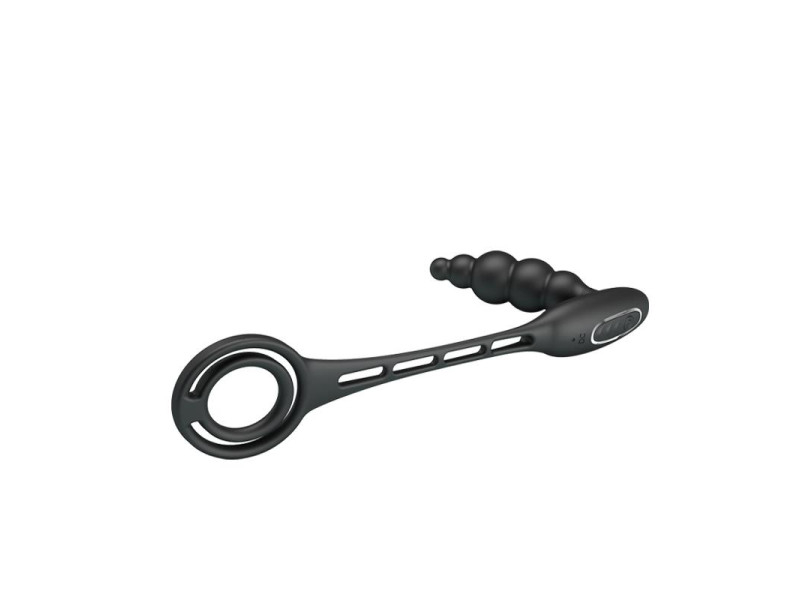 Plug Anal con Anillo para el Pene con Vibracion