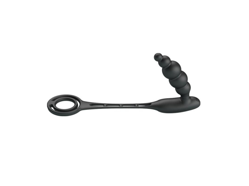 Plug Anal con Anillo para el Pene con Vibracion