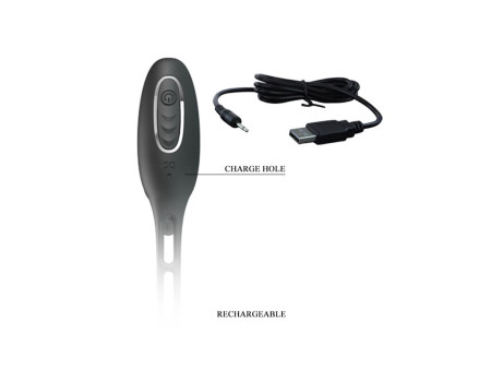 Plug Anal con Anillo para el Pene con Vibracion