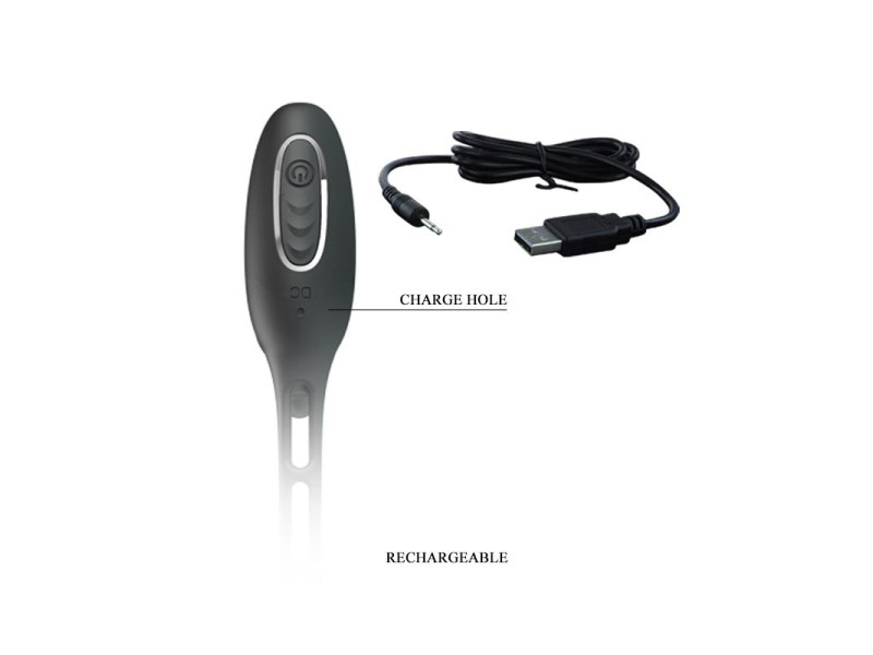 Plug Anal con Anillo para el Pene con Vibracion