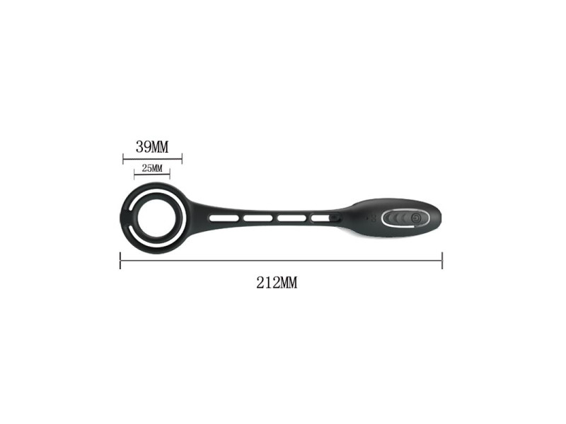 Plug Anal con Anillo para el Pene con Vibracion