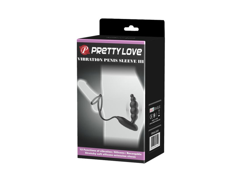 Plug Anal con Anillo para el Pene con Vibracion