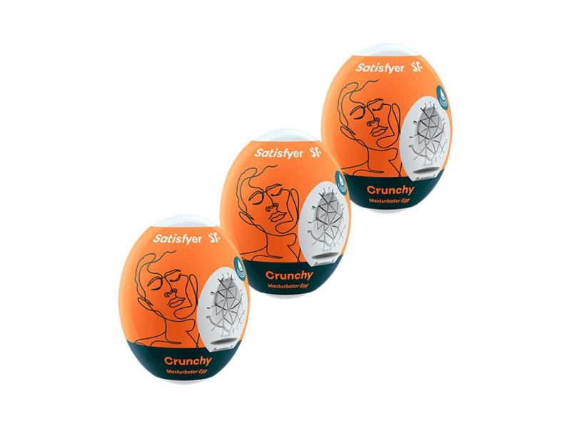 Set 3 Huevo Masturbador Modelo Crunchy