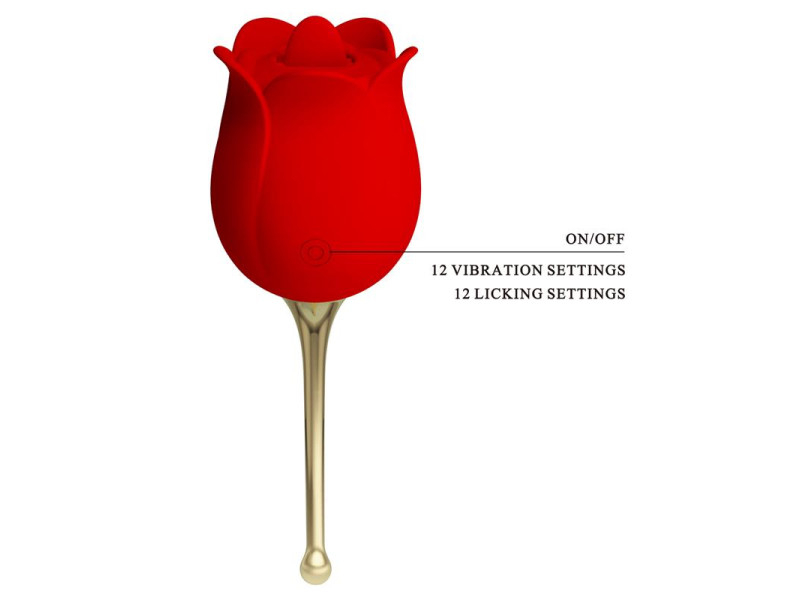 Rose Lover Estimulador con Vibracion y Licking