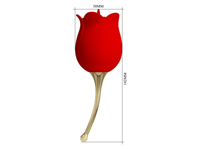 Rose Lover Estimulador con Vibracion y Licking