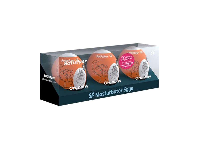 Set 3 Huevo Masturbador Modelo Crunchy