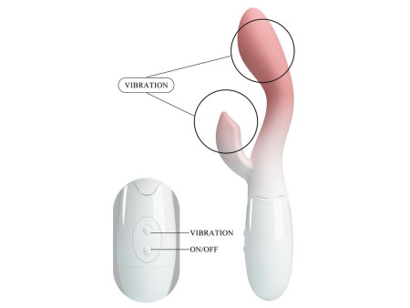 Brighty Vibrador Blanco y Rosa