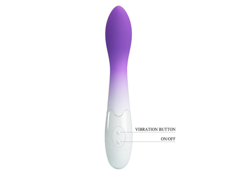 Bishop Vibrador Blanco y Purpura