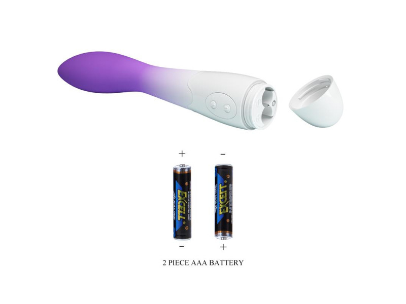 Bishop Vibrador Blanco y Purpura