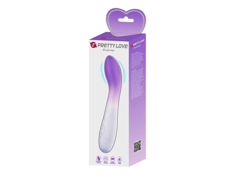 Bishop Vibrador Blanco y Purpura