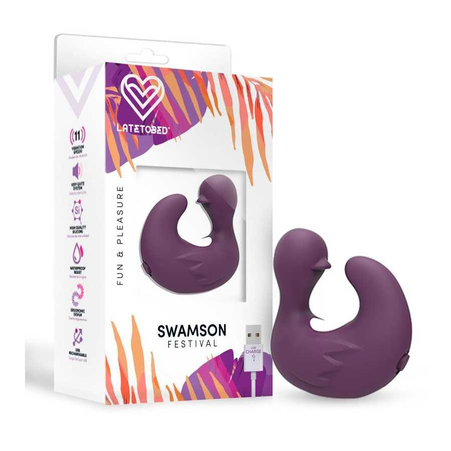 Swamson Dedal Patito Estimulador USB Silicona Violet