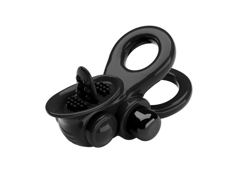 Passionate Anillo Doble para el Pene con Vibracion