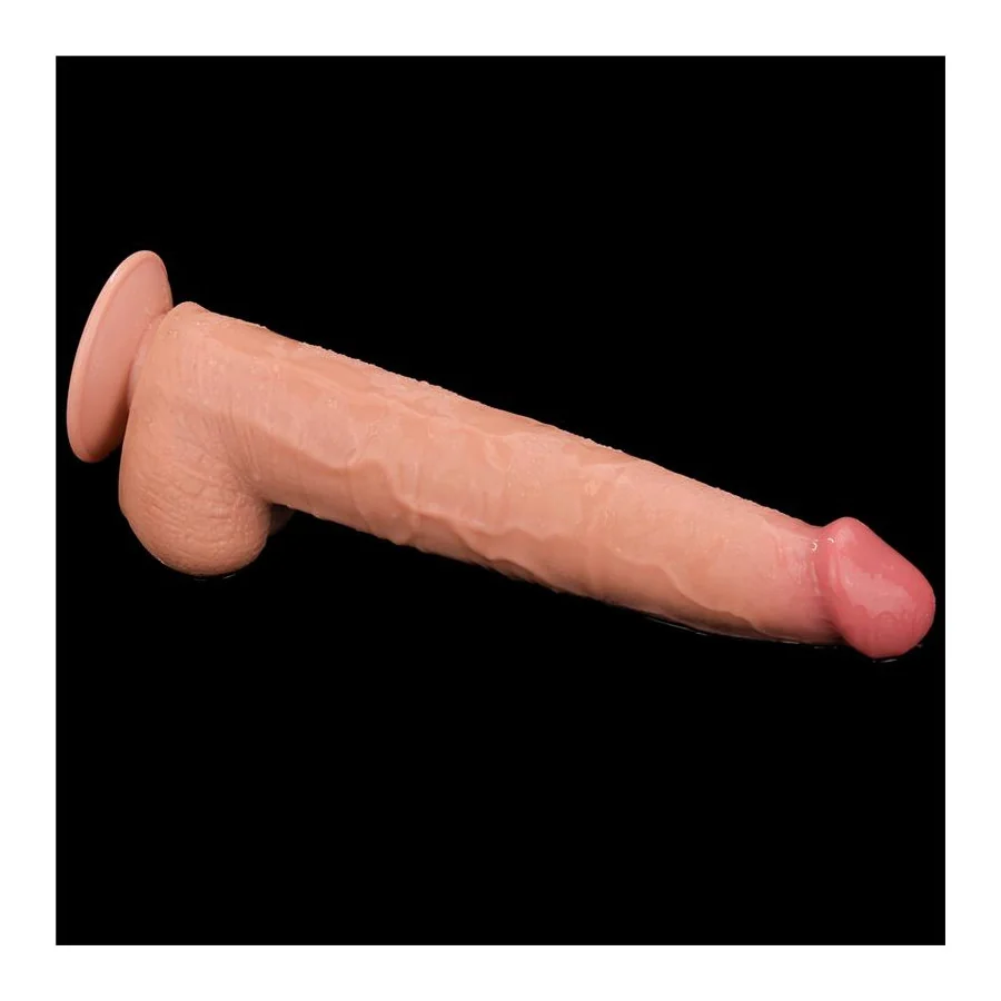 Dildo Dual Layer Piel Retractil 135