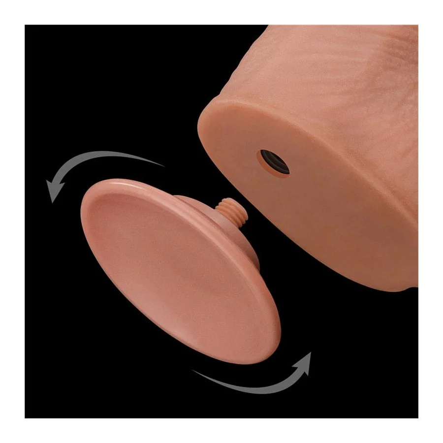 Dildo Dual Layer Piel Retractil 135