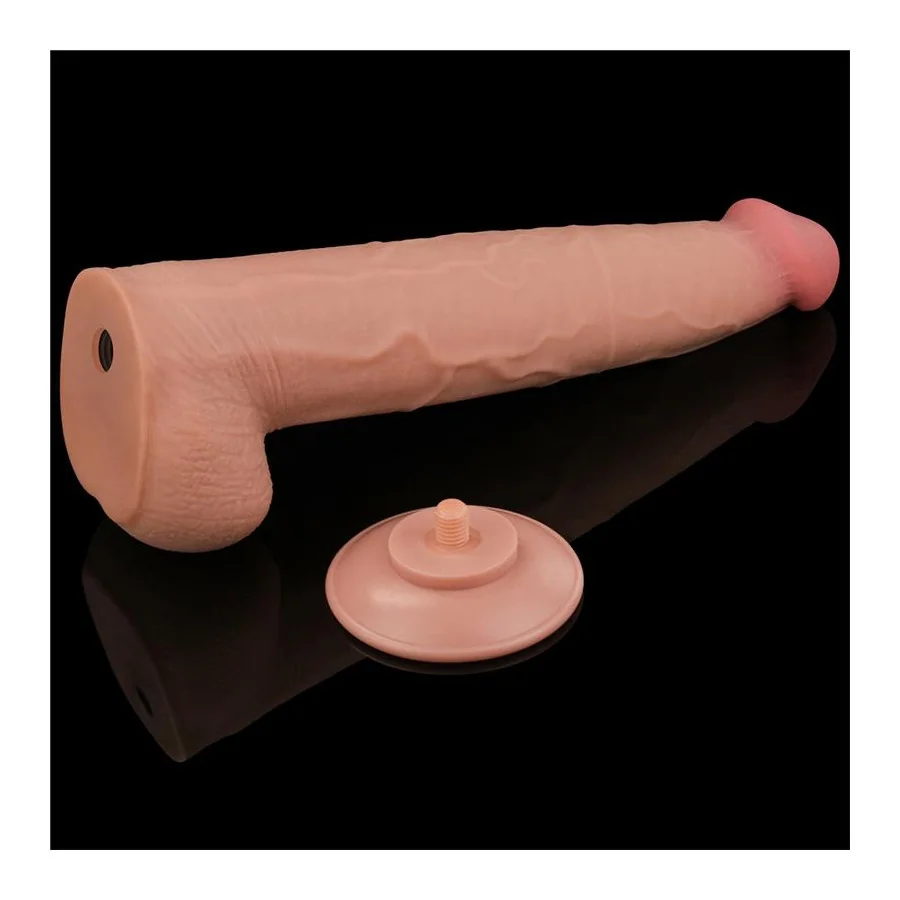 Dildo Dual Layer Piel Retractil 135