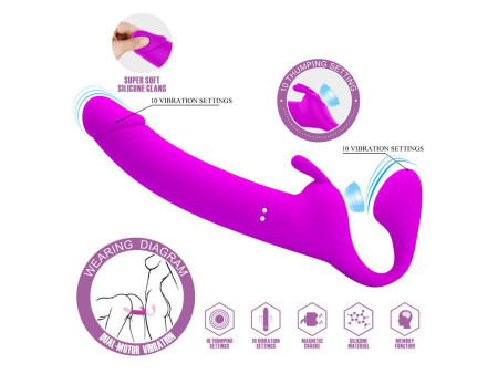 Zanini Vibrador sin Arnes Silicona