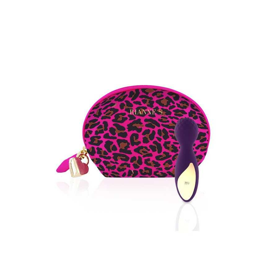 Mini Masajeador Essentials Lovely Leopard Purpura