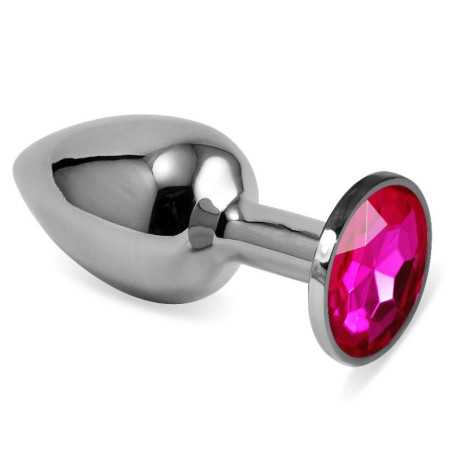 Plug Anal en Espiral Rosebud con Joya Fuchsia