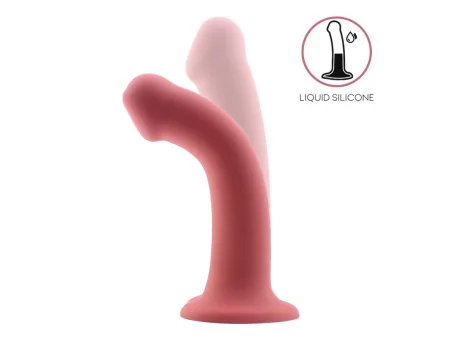 Bouncy Dildo Silicona Liquida Hiper Flexible 75 19 cm Talla L Burgundy