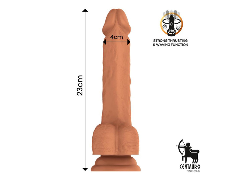 Quintus Dildo con Vibracion Thrusting y Waving 360º 9 23 cm