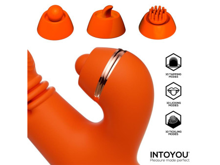 Ethan Vibrador Masaje 360º para el Punto G y Cabezales Intercambiables