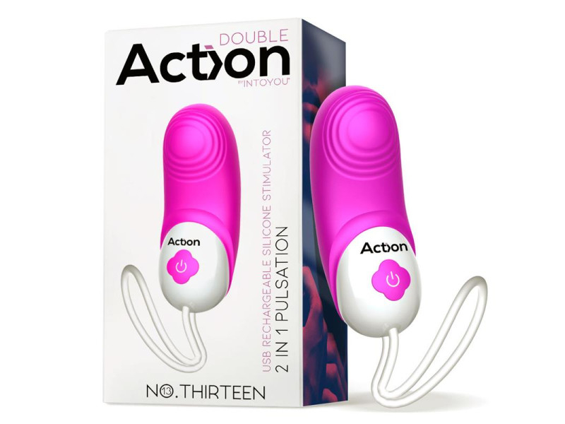 No Thirteen Estimulador 2 in 1 con Vibracion y Pulsacion