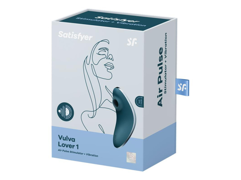 Succionador de Clitoris y Vibracion Vulva Lover 1 Azul