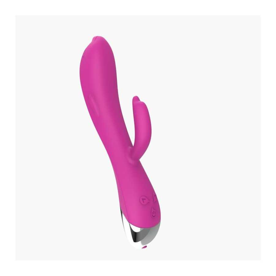 Vibrador Dolphin 6 Funciones USB Rosa