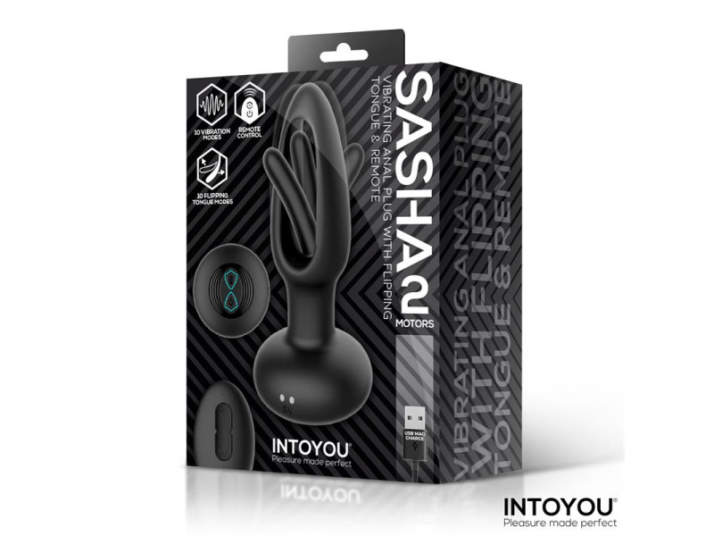 Sasha Plug con Vibracion y Lengua Flipping yControl Remoto