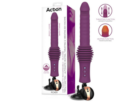 Roxer Sex Machine con Vibracion Thrusting Efecto Calor y Control Remoto