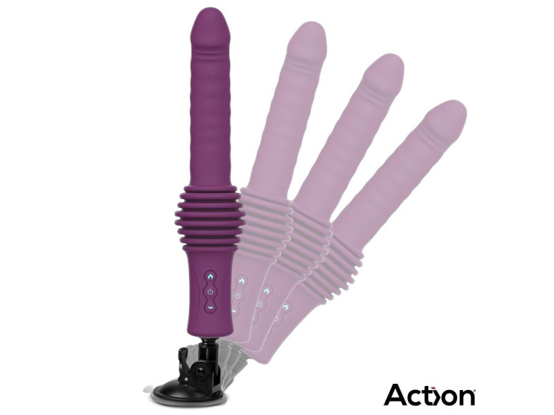 Roxer Sex Machine con Vibracion Thrusting Efecto Calor y Control Remoto