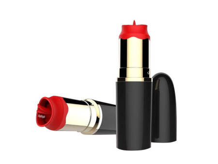 Estimulador de Pintalabios con Lengua Estimuladora USB Negro
