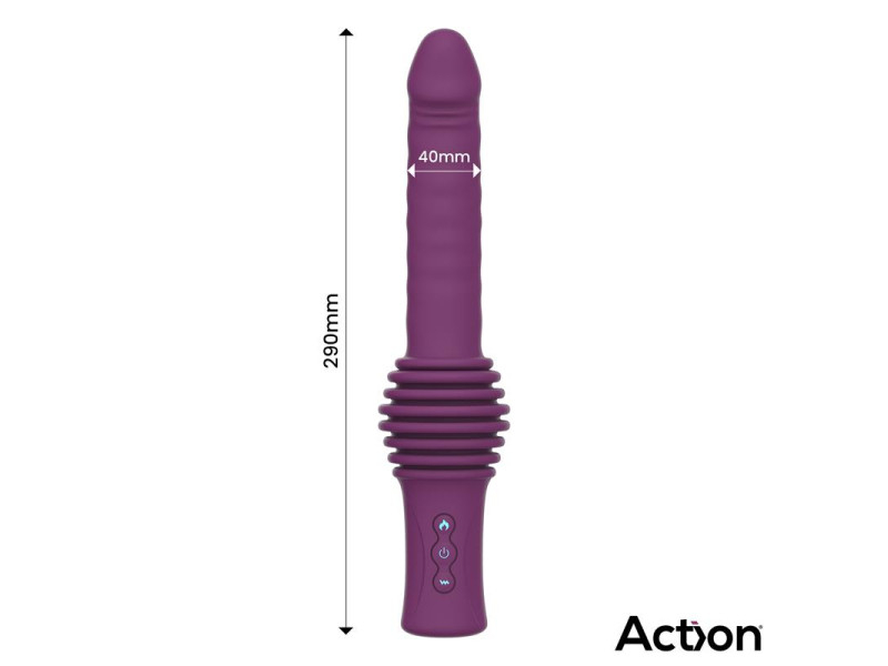Roxer Sex Machine con Vibracion Thrusting Efecto Calor y Control Remoto