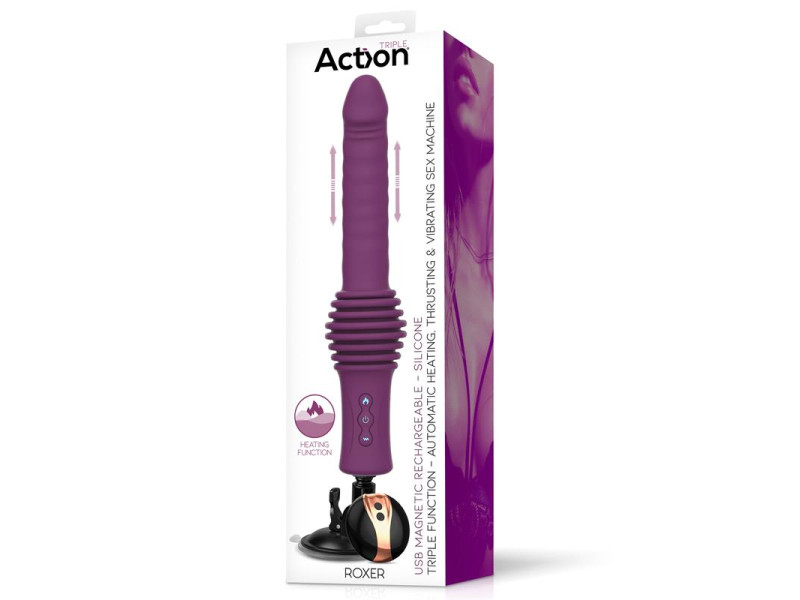 Roxer Sex Machine con Vibracion Thrusting Efecto Calor y Control Remoto