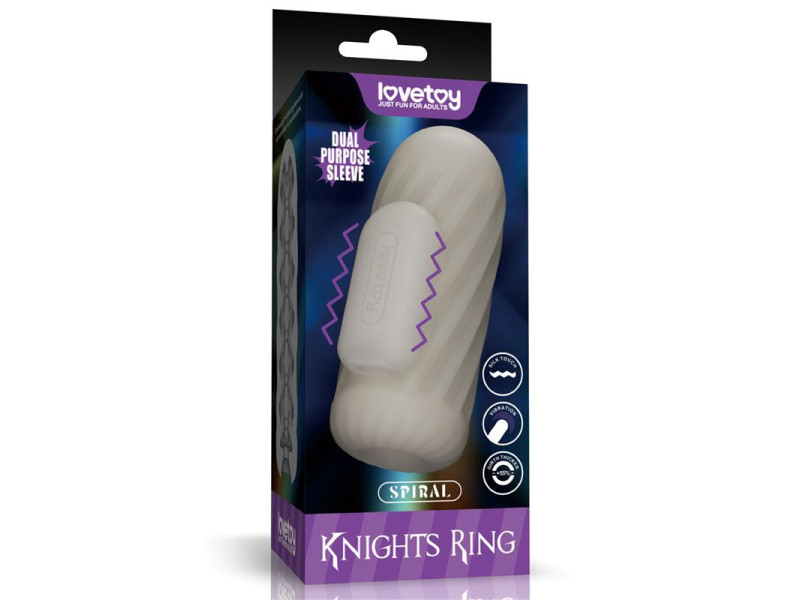 Knights Ring Funda para el Pene y Estimulador Spiral