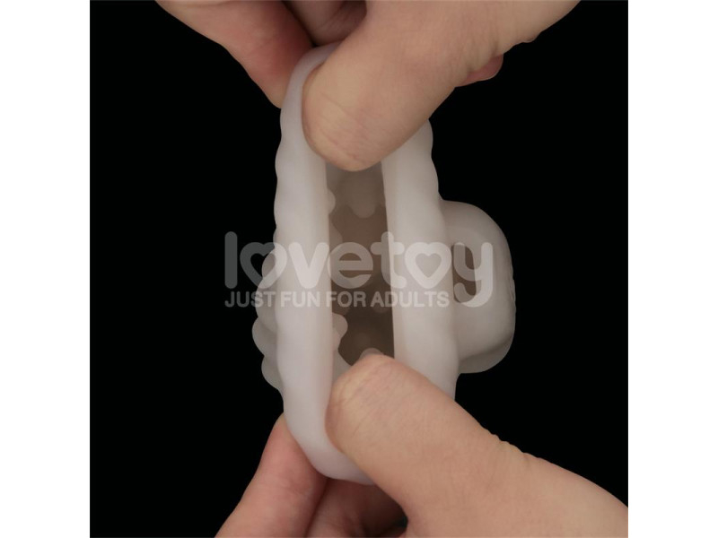 Knights Ring Funda para el Pene y Estimulador Spiral