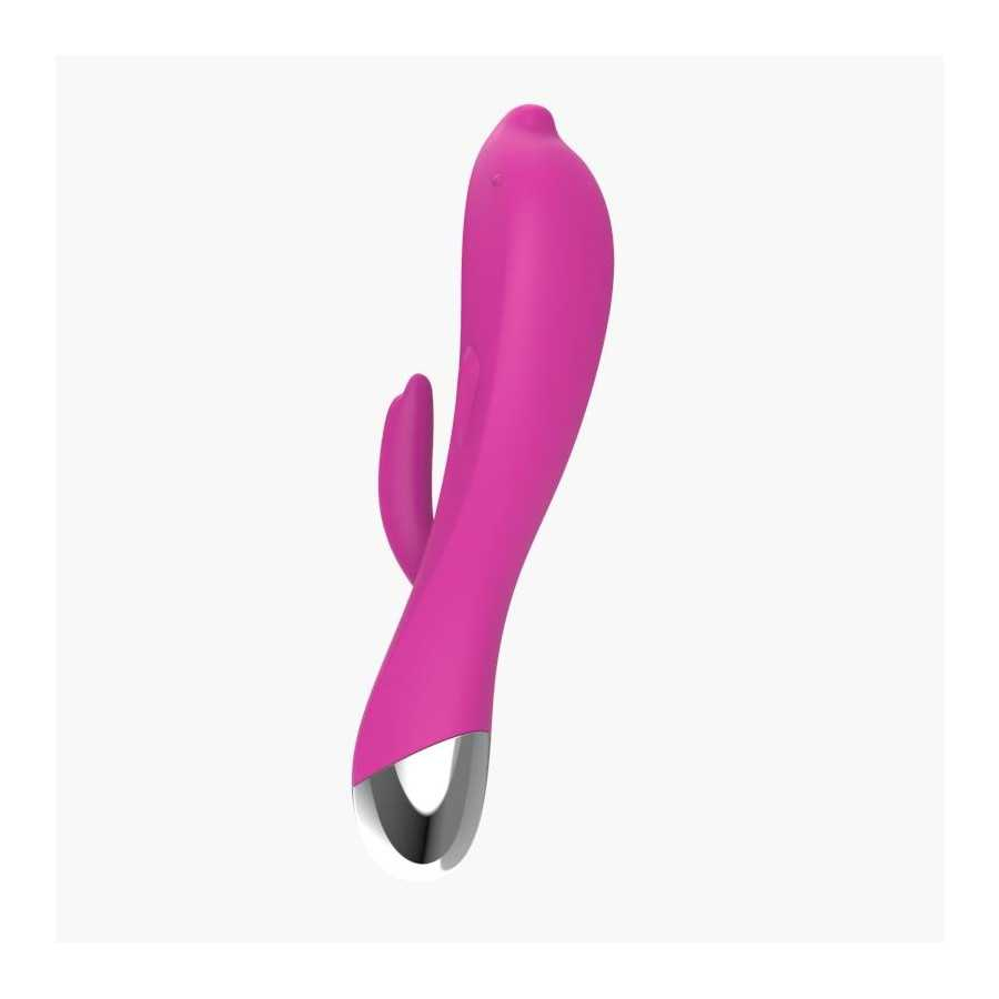 Vibrador Dolphin 6 Funciones USB Rosa