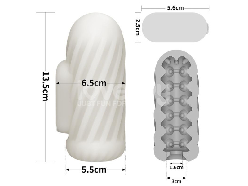 Knights Ring Funda para el Pene y Estimulador Spiral
