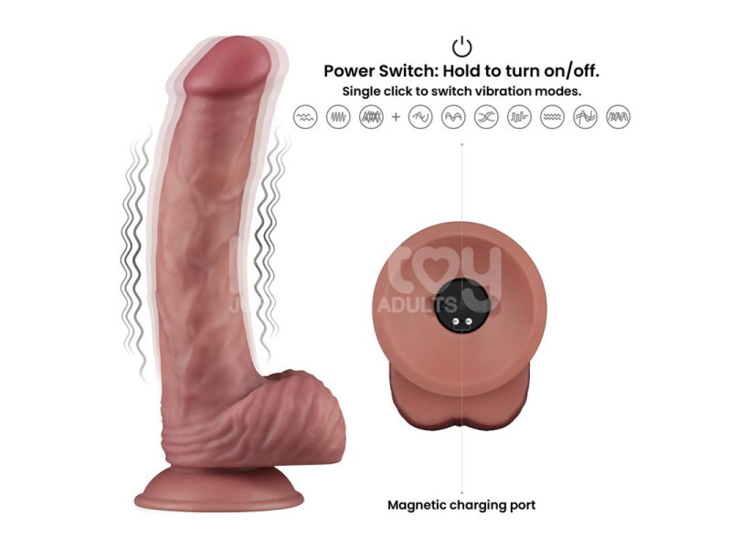 Dildo Dual Density con Vibracion 9