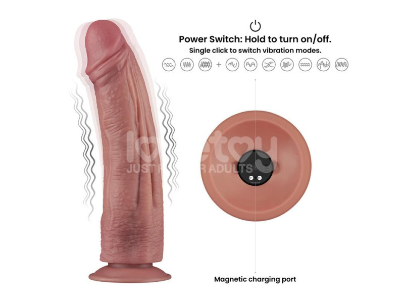 Dildo Dual Density con Vibracion 105