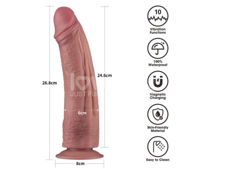Dildo Dual Density con Vibracion 105